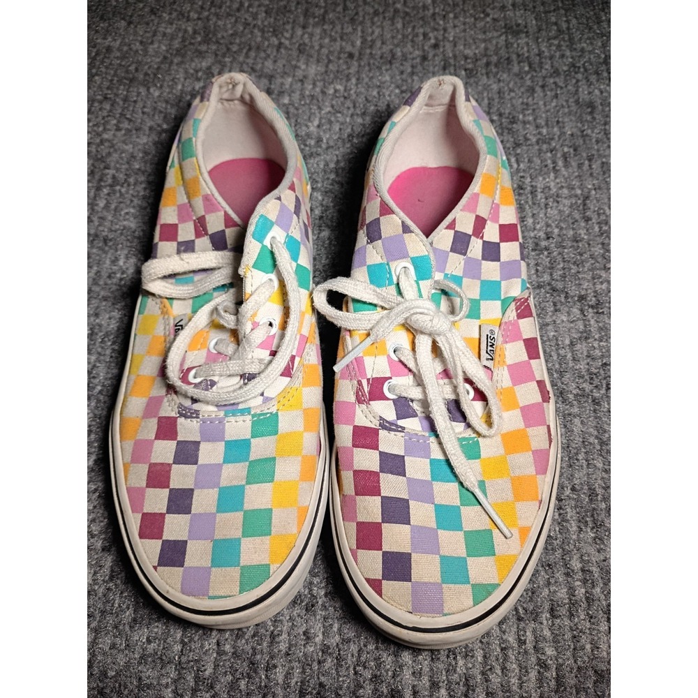 Vans Off The Wall Women's Multicolored Checkered Sneakers Size 5